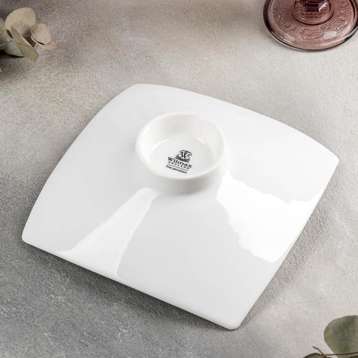 Блюдо фарфоровое квадратное Wilmax, d=18,5 см Блюдо фарфоровое квадратное Wilmax, d=18,5 см