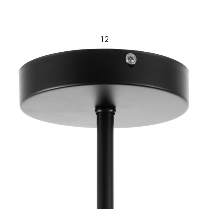 Люстра Люстра "Агава" 6хЕ27 40Вт черный 56х56х23см BayerLux