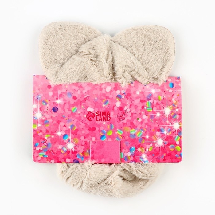 Резинка для волос пушистая с ушками новогодняя «Самой милой девочке» на Новый год, скранч, диаметр 10 см Резинка для волос пушистая с ушками новогодняя «Самой милой девочке» на Новый год, скранч, диаметр 10 см