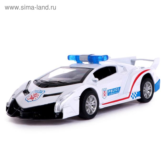 Машина металлическая «Полиция», инерционная, 1:43, цвет МИКС Машина металлическая «Полиция», инерционная, 1:43, цвет МИКС