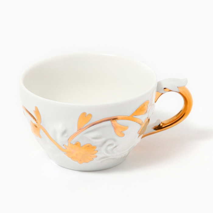 Чайная пара фарфор «Соната» чашка 200 мл, блюдце ⌀ 16 см Чайная пара фарфор «Соната» чашка 200 мл, блюдце ⌀ 16 см