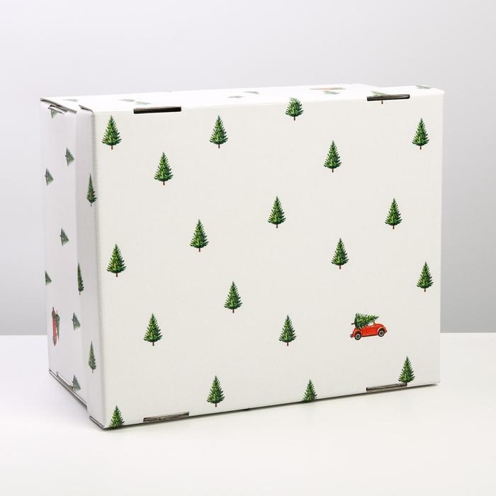 Коробка подарочная новогодняя складная «Новый год», 31,2 х 25,6 х 16,1 см, Новый год Коробка подарочная новогодняя складная «Новый год», 31,2 х 25,6 х 16,1 см, Новый год