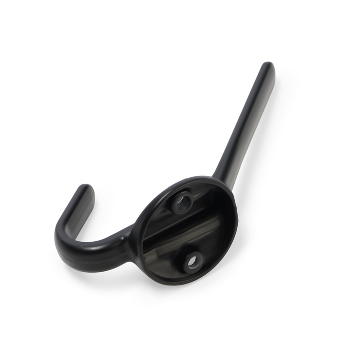 Крючок мебельный CAPPIO TKD030, двухрожковый, цвет черный Крючок мебельный CAPPIO TKD030, двухрожковый, цвет черный