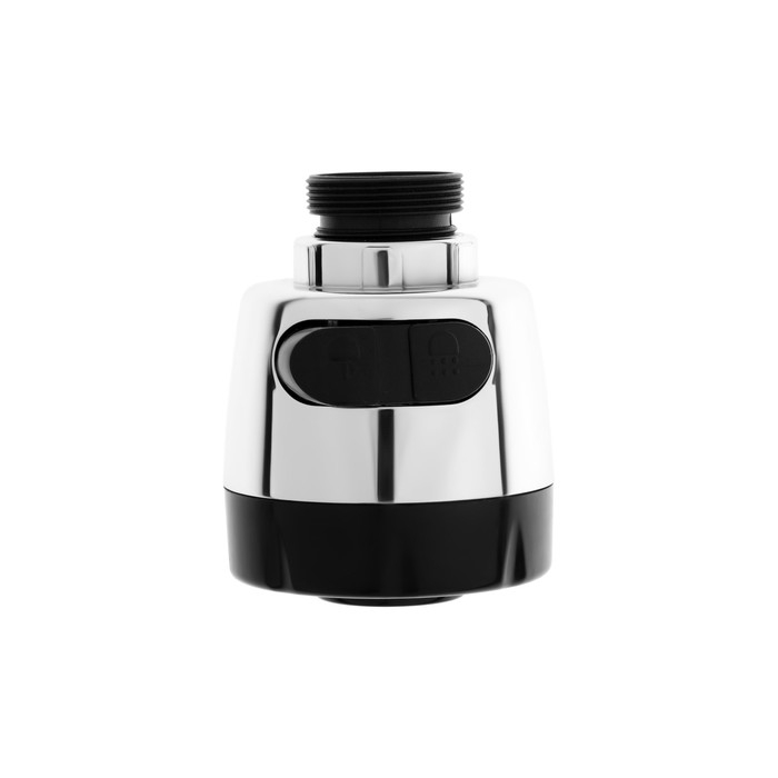 Аэратор ZEIN, с регулировкой потока, 2 режима, клавишный, пластик Аэратор ZEIN, с регулировкой потока, 2 режима, клавишный, пластик