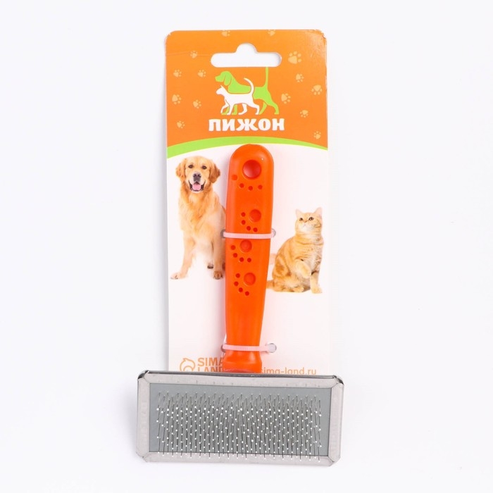 Пуходерка  Пуходерка "Лапки" средняя с каплями, 9 х 12 см, оранжевая