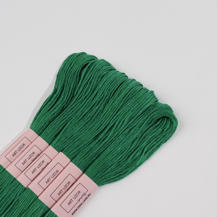 Набор ниток мулине №3812, 8 ± 1 м, 6 шт, цвет мятный