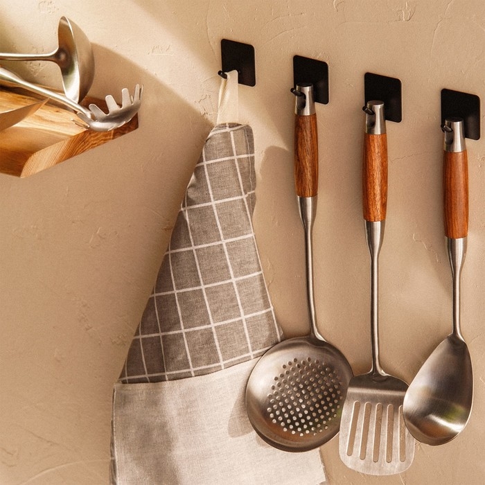 Половник из нержавеющей стали SL Home, «Рустик» 38×10 см, цвет серебряный Половник из нержавеющей стали SL Home, «Рустик» 38×10 см, цвет серебряный