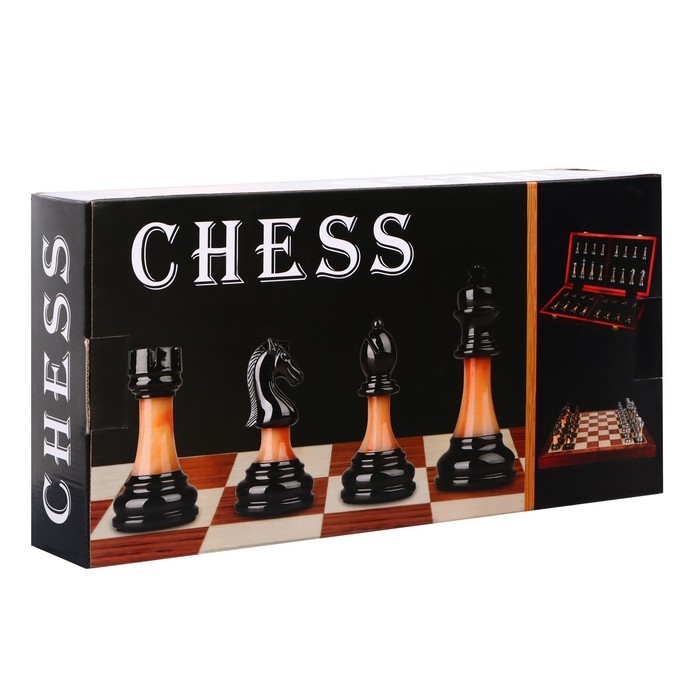 Шахматы сувенирные  Шахматы сувенирные "Нефрит", деревянная доска 45 х 45 см, металлические фигуры