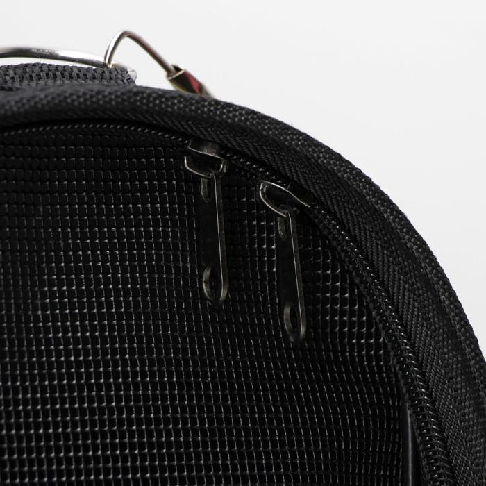 Сумка - переноска для животных  Сумка - переноска для животных "Горошек", чёрная, размер М, 40 х 21 х 27 см