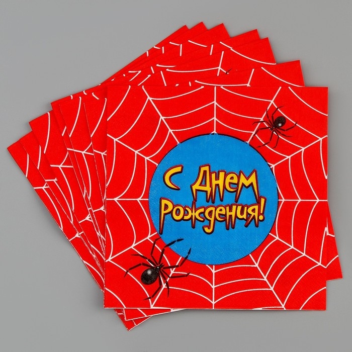 Набор для праздника «С днём рождения. Паутина» Набор для праздника «С днём рождения. Паутина»
