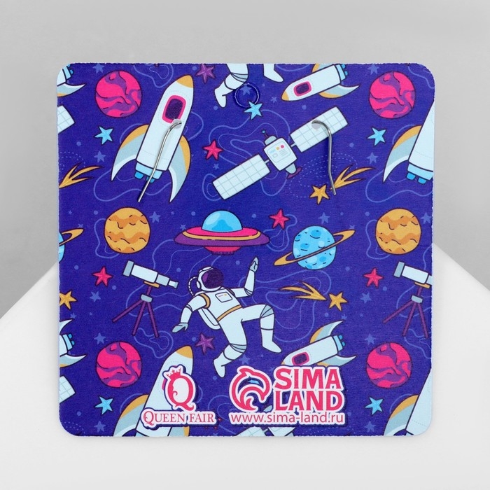 Серьги ассорти «Радость» ракеты, цветные в серебре Серьги ассорти «Радость» ракеты, цветные в серебре