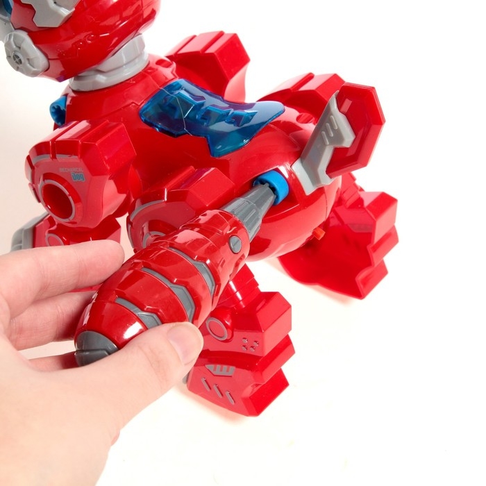 Робот собака «Роборекс», винтовой конструктор, интерактивный: световые эффекты, 19 деталей, на батарейках, цвет красный Робот собака «Роборекс», винтовой конструктор, интерактивный: световые эффекты, 19 деталей, на батарейках, цвет красный