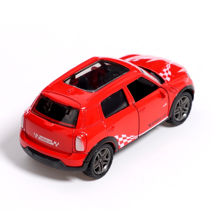 Машина металлическая «Ночные гонки», инерционная, 1:32, открываются двери, звуковые и световые эффекты, цвет красный