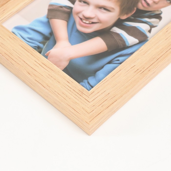 Фоторамка пластик на 3 фото 10х15 см "Мой любимый малыш" бук светлый 41х18 см