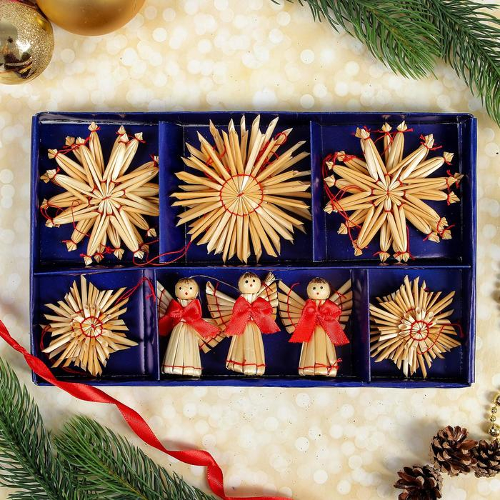 Эко-декор в подарочной упаковке «Небесные ангелы» набор 16 шт. Эко-декор в подарочной упаковке «Небесные ангелы» набор 16 шт.