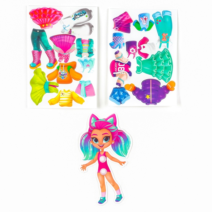 Игра на липучках. Весёлые липучки «Наряди куклу» Игра на липучках. Весёлые липучки «Наряди куклу»