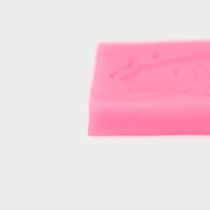 Молд Happy Birthday, силикон, 6,5×5,5 см, цвет МИКС Молд Happy Birthday, силикон, 6,5×5,5 см, цвет МИКС