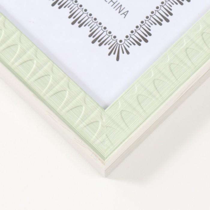 Фоторамка пластик формат А4 Фоторамка пластик формат А4 "Муза" мятная 32,5х23,8х1,1 см