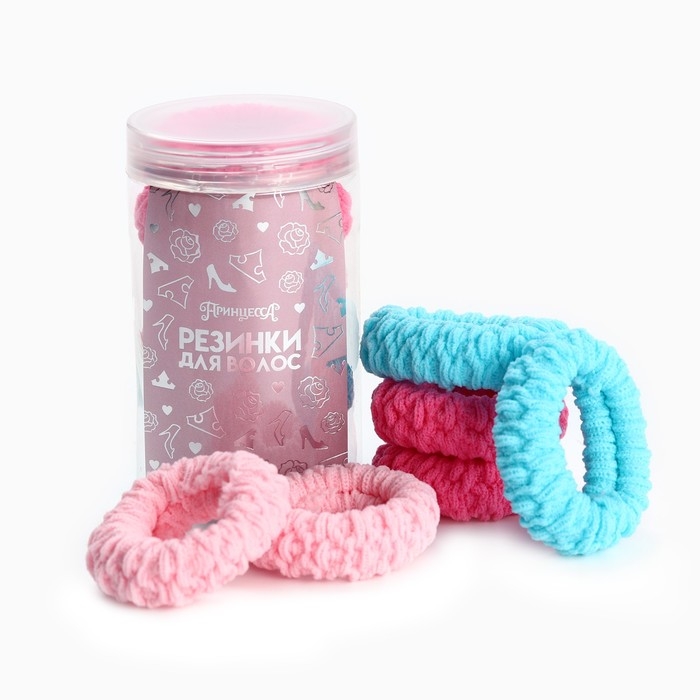 Набор резинок для волос, 6 шт, 2.5 см, Принцессы Набор резинок для волос, 6 шт, 2.5 см, Принцессы