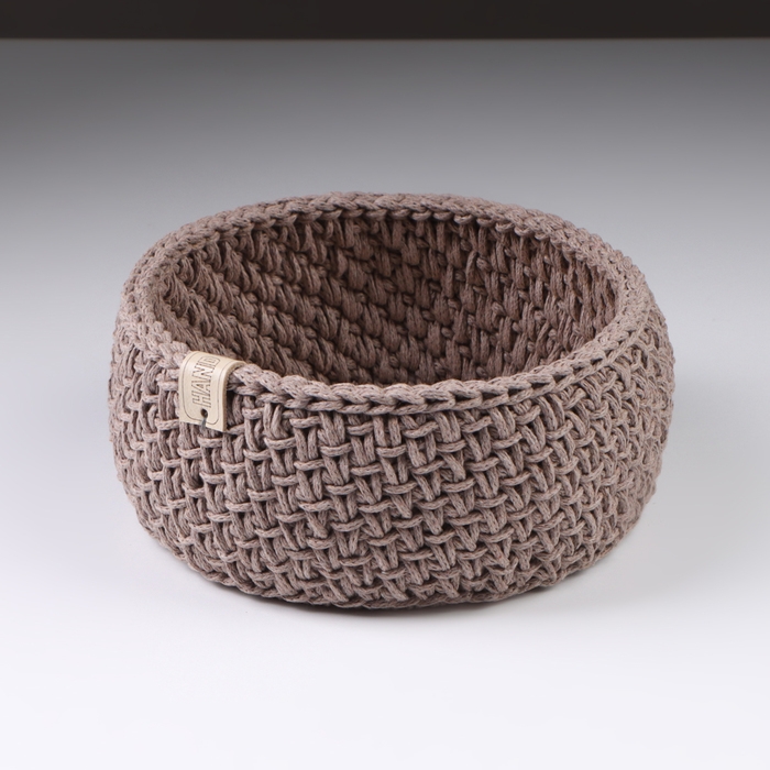 Корзинка  Корзинка "Малышка", 16 х 7,5 см, кофейный, хлопок