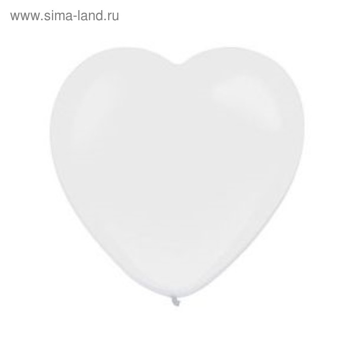 Шар латексный 12 Шар латексный 12", сердце, стандарт, набор 50 шт., цвета МИКС