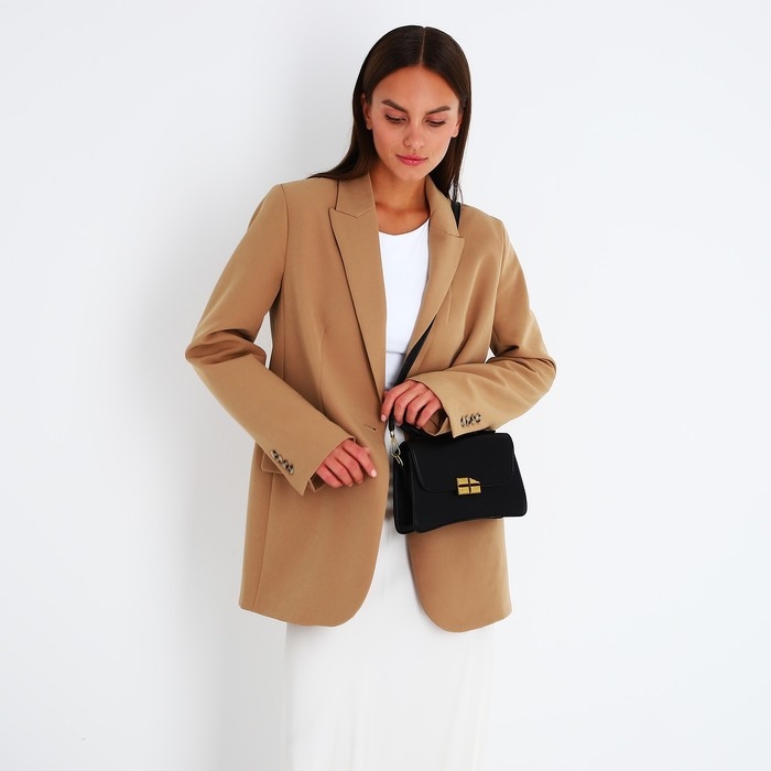 Сумка-мессенджер на магните, цвет чёрный Сумка-мессенджер на магните, цвет чёрный