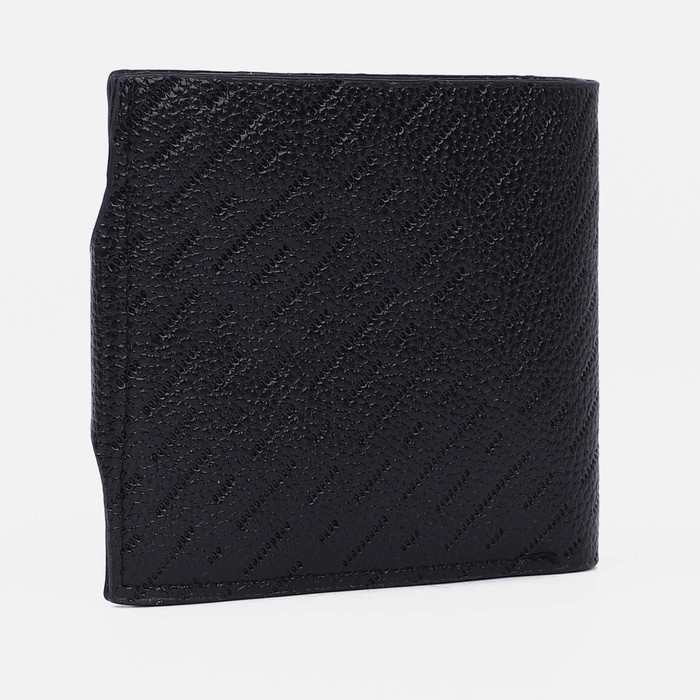 Портмоне мужское на магните, отдел для купюр, для монет, для карт, цвет чёрный Портмоне мужское на магните, отдел для купюр, для монет, для карт, цвет чёрный