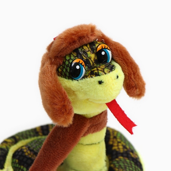 Мягкая игрушка «Змея», 10 см, цвет коричневый Мягкая игрушка «Змея», 10 см, цвет коричневый