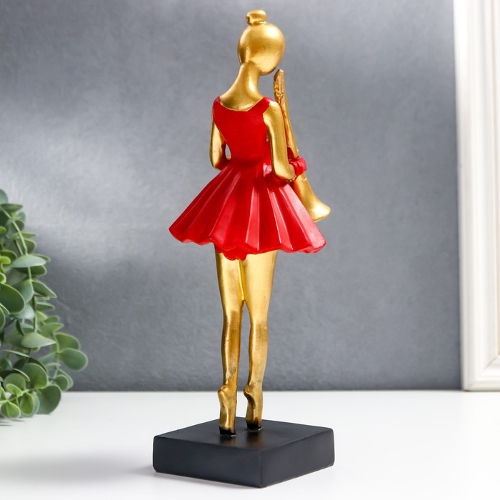 Сувенир полистоун  Сувенир полистоун "Девушка с духовым инструментом" МИКС 25х8х9,5 см