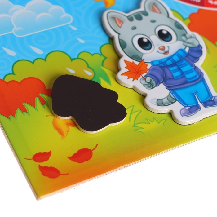 Магнитный конструктор-планшет «Времена года» Магнитный конструктор-планшет «Времена года»