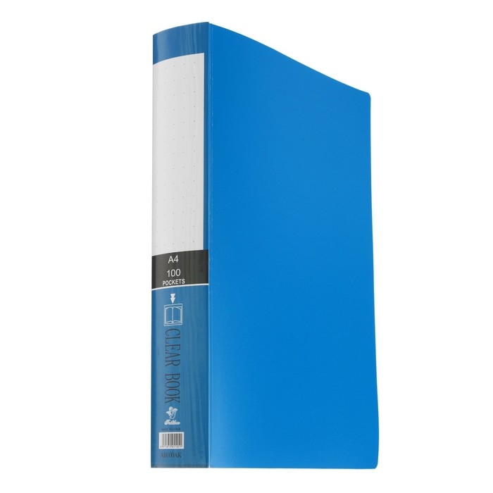 Папка А4, 100 прозрачных файлов, 400 мкм, МИКС Папка А4, 100 прозрачных файлов, 400 мкм, МИКС