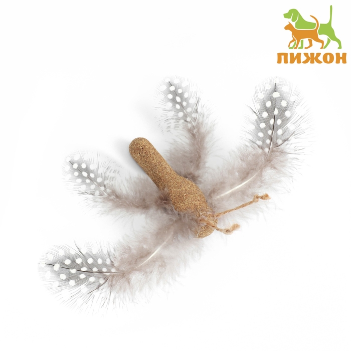 Игрушка для кошек из прессованной кошачьей мяты  Игрушка для кошек из прессованной кошачьей мяты "Бабочка", 7,5 см