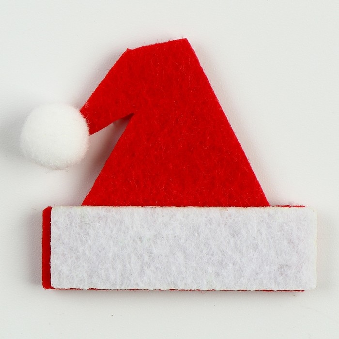 Новый год! Набор фетровых деталей для декора «Шапки» набор 5 шт., размер 1 шт. — 4 × 3,8 см, двусторонний скотч Новый год! Набор фетровых деталей для декора «Шапки» набор 5 шт., размер 1 шт. — 4 × 3,8 см, двусторонний скотч