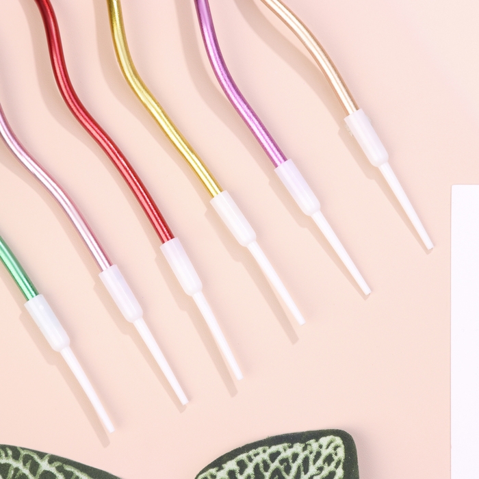 Свечи для торта Свечи для торта "Серпантин" 6 шт, коктейльные, разноцветные