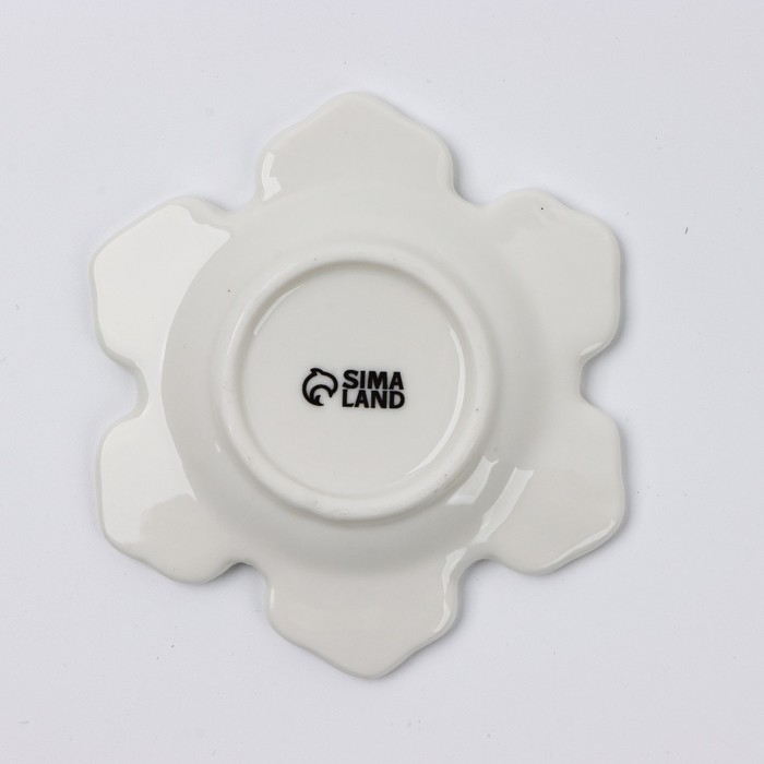 Новый год. Подставка под чайный пакетик «Снежного Нового года», 8 х 9 см Новый год. Подставка под чайный пакетик «Снежного Нового года», 8 х 9 см