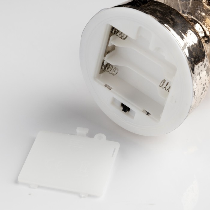 Светодиодная фигура «Золотистая ёлка» 9 × 29 × 9 см, стекло, батарейки АААх3 (не в комплекте), свечение тёплое белое