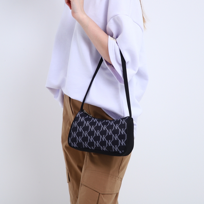 Сумка женская багет из текстиля, Nazamok, 23х13х5 см. Сумка женская багет из текстиля, Nazamok, 23х13х5 см.