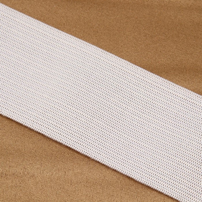 Резинка вязаная, 40 мм, 25 ± 2 м, цвет белый Резинка вязаная, 40 мм, 25 ± 2 м, цвет белый