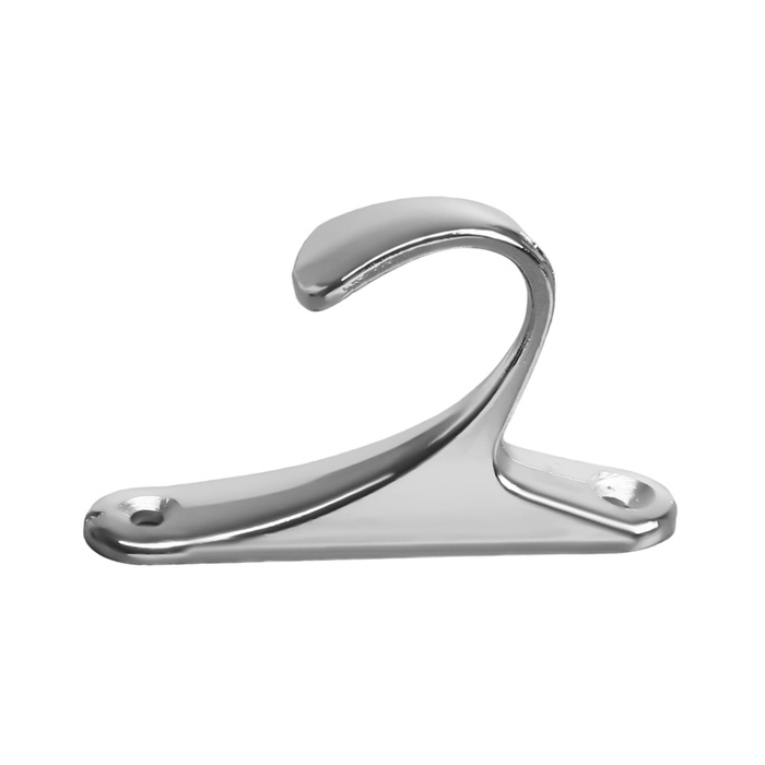 Крючок для штор KS101 CAPPIO, однорожковый, цвет хром,2 шт Крючок для штор KS101 CAPPIO, однорожковый, цвет хром,2 шт