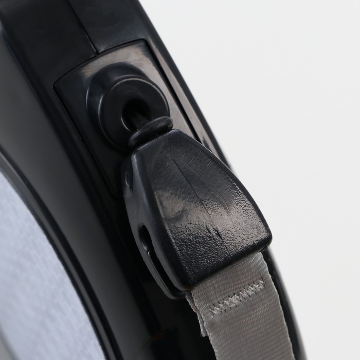 Рулетка Рулетка "Пижон" светоотражающая, 8 м, до 50 кг, трос, прорезиненная ручка, белая