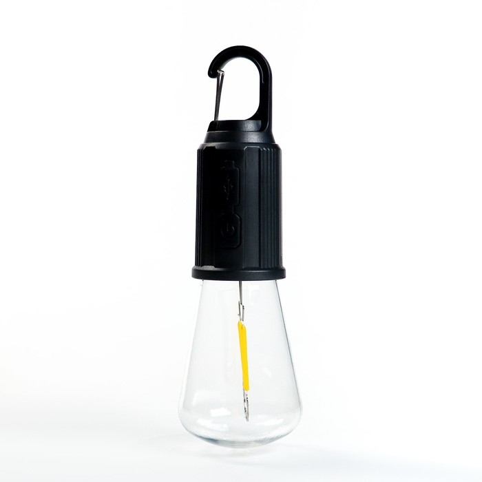 Фонарь кемпинговый аккумуляторный, 100 лм, 400 мАч, 3 режима, с карабином Фонарь кемпинговый аккумуляторный, 100 лм, 400 мАч, 3 режима, с карабином