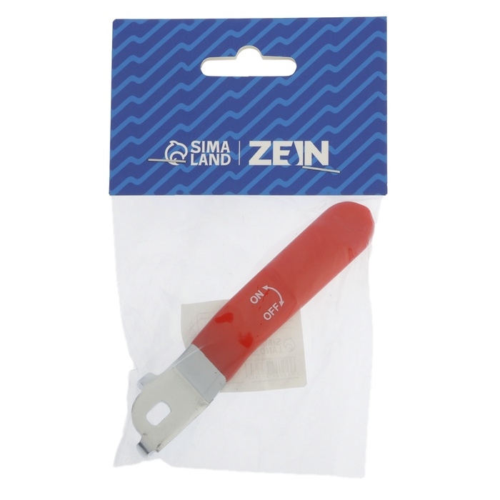 Ручка-рычаг для шарового крана ZEIN, усиленная, 1/2«-3/4», прорезиненная, красная Ручка-рычаг для шарового крана ZEIN, усиленная, 1/2«-3/4», прорезиненная, красная