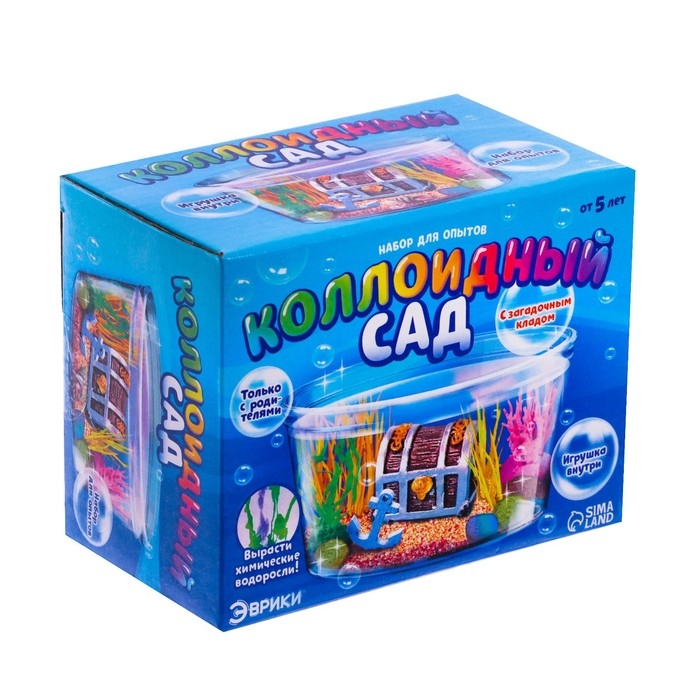 Набор для опытов «Коллоидный сад», с загадочным кладом Набор для опытов «Коллоидный сад», с загадочным кладом