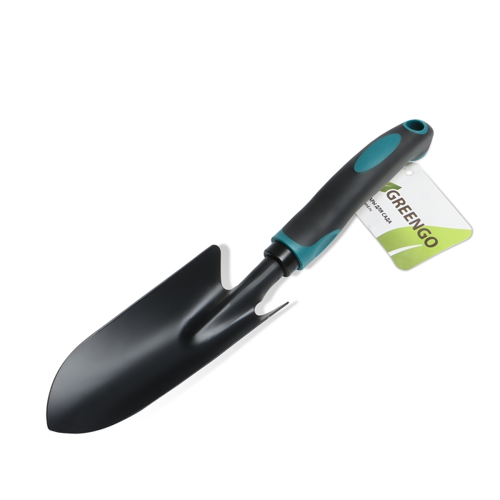 Совок посадочный Greengo, длина 31 см, ширина 6 см, эргономичная прорезиненная ручка Совок посадочный Greengo, длина 31 см, ширина 6 см, эргономичная прорезиненная ручка
