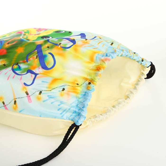 Новый год 2025. Новогодний мешок для подарков на шнурке «Змея», символ года, цвет разноцветный Новый год 2025. Новогодний мешок для подарков на шнурке «Змея», символ года, цвет разноцветный