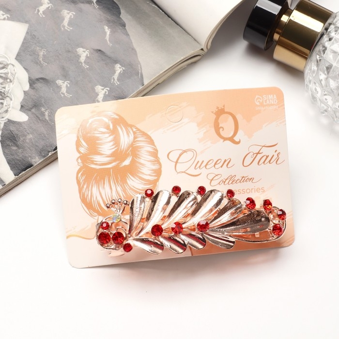 Заколка-автомат для волос Заколка-автомат для волос "Джоззи" листочек, 8 см