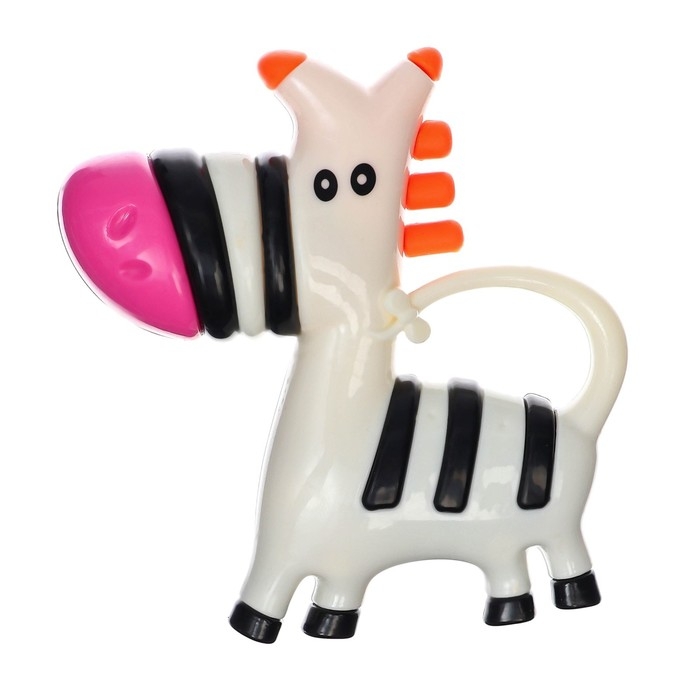 Набор погремушек - прорезывателей «Зебра и Эскимо», 2 шт, Крошка Набор погремушек - прорезывателей «Зебра и Эскимо», 2 шт, Крошка