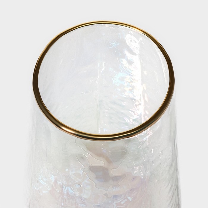 Набор бокалов для шампанского стеклянный Magistro «Дарио», 180 мл, 7×27,5 см, 2 шт, цвет перламутровый Набор бокалов для шампанского стеклянный Magistro «Дарио», 180 мл, 7×27,5 см, 2 шт, цвет перламутровый