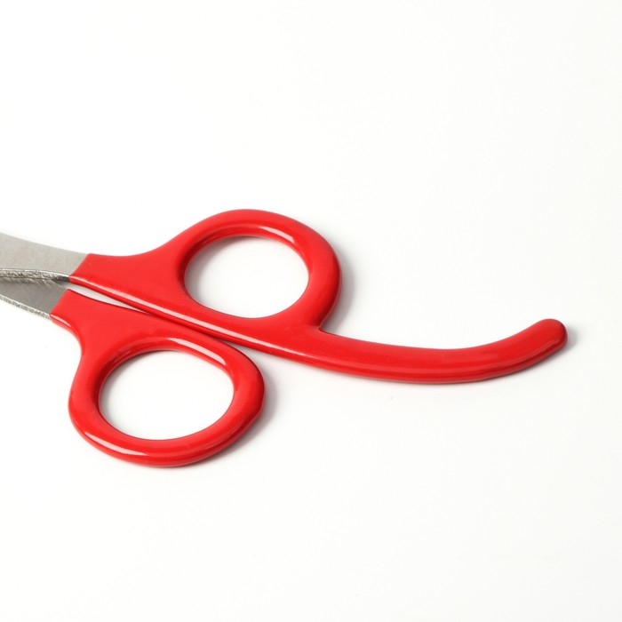 Ножницы-когтерез с удлиненным упором для пальцев, отверстие 7 мм, красные Ножницы-когтерез с удлиненным упором для пальцев, отверстие 7 мм, красные