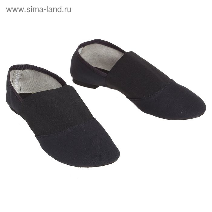 Джазовки тканевые, с резинкой, длина по стельке 24 см, цвет чёрный Джазовки тканевые, с резинкой, длина по стельке 24 см, цвет чёрный